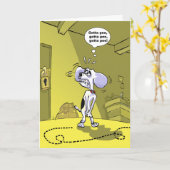 小便をするために得られるおもしろいな誕生日の願い- カード (黄色い花)