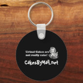 小便器ケーキのキーチェーン, CakesByMail.net キーホルダー (正面)
