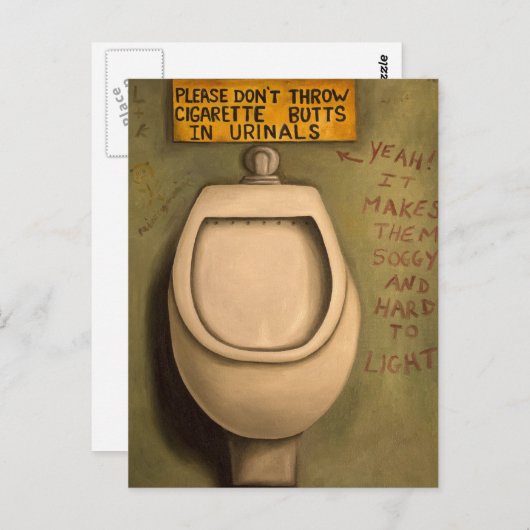 小便器 ポストカード (正面/裏面)