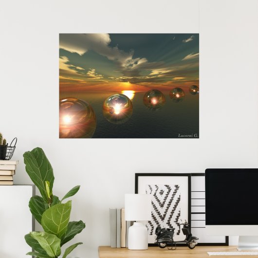 小便 ポスター (ホームオフィス)