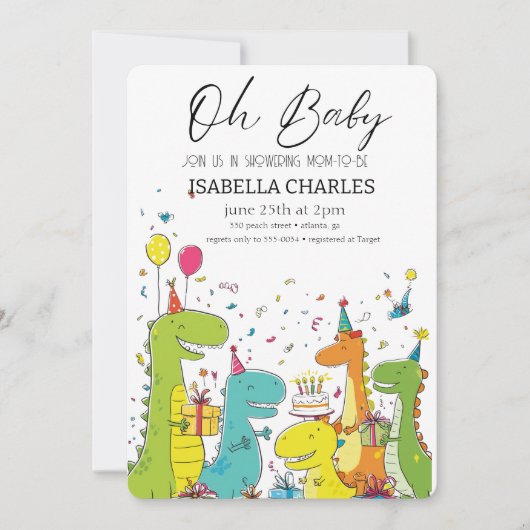 小僧が通り詰めている 招待状 (正面)