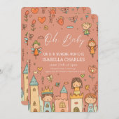 小僧が通り詰めている 招待状 (正面/裏面)