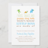 小僧の作り物だ |赤ちゃんシャワー 招待状 (正面)