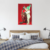 小僧飾は犬だ キャンバスプリント (インサイチュ (寝室))