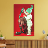 小僧飾は犬だ キャンバスプリント (インサイチュ (リビング))