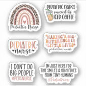 小児おもしろいナースステッカーパック、Pu看護 シール (正面)