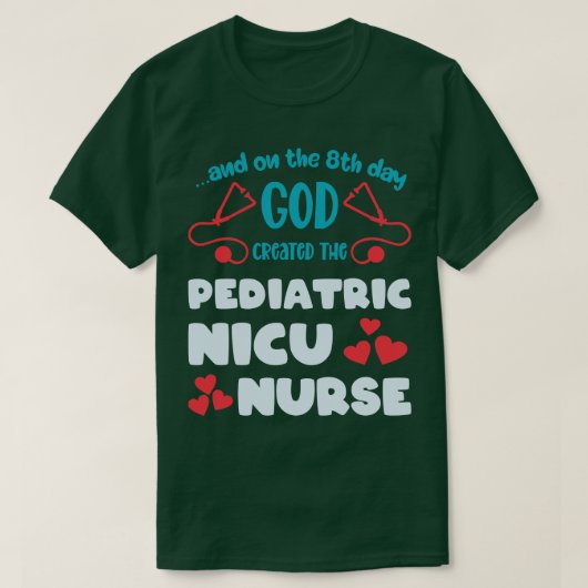 小児おもしろいNICUナース Tシャツ (デザイン正面)