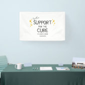 小児がんが一緒になって治癒バナー徴候をサポートする 横断幕 (トレードショー)