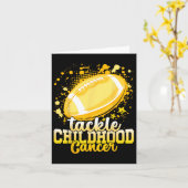 小児がんと闘う フットボール 小児がん カード (黄色い花)