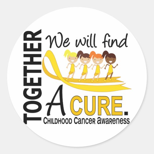 小児がんの治療を受ける ラウンドシール (正面)