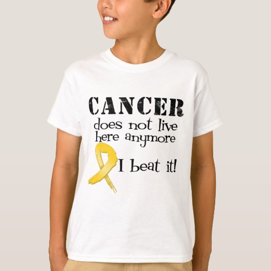 小児がんは今では生きられない Tシャツ (正面)