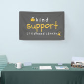 小児がんは親切に支援するバナー標識 横断幕 (トレードショー)