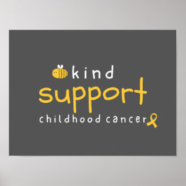 小児がんは親切に支援するポスター&プリント ポスター