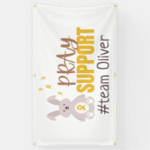 小児がんカスタム名バナー屋外 横断幕 (縦)