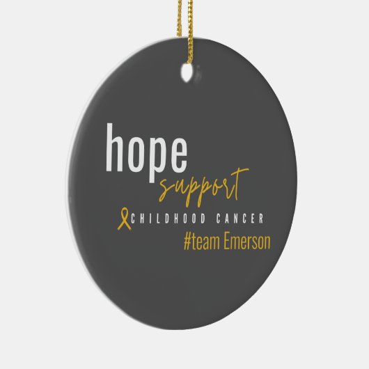 小児がんカスタム#team名オーナメント セラミックオーナメント (右)