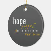 小児がんカスタム#team名オーナメント セラミックオーナメント (左)