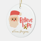 小児がんクリスマスカスタムオーナメント セラミックオーナメント (左)