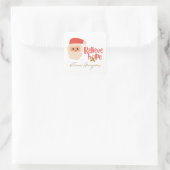 小児がんクリスマスカスタムシール スクエアシール (バッグ)