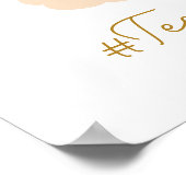 小児がんクリスマスカスタムプリントポスター ポスター (角)