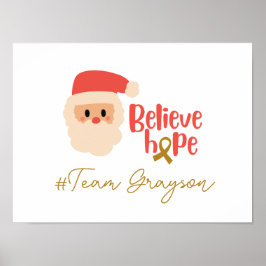 小児がんクリスマスカスタムプリントポスター ポスター