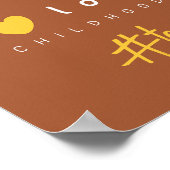 小児がんポスパーソナライズされたタープリント徴候 ポスター (角)