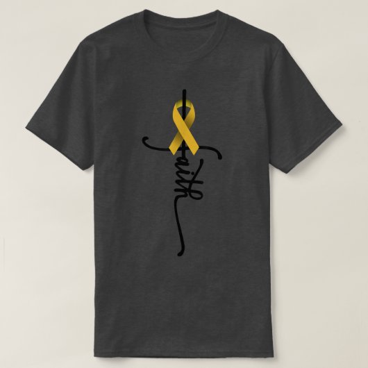小児がん信仰小児がん認識度 Tシャツ (デザイン正面)