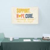 小児がん名前をカスタムするのバナーの大きな徴候 横断幕 (トレードショー)