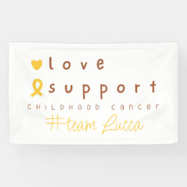 小児がん名前をカスタムするバナー標識 横断幕