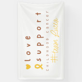 小児がん名前をカスタムするバナー標識 横断幕 (縦)