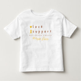 小児がん名前をカスタムする幼児Tシャツ トドラーTシャツ