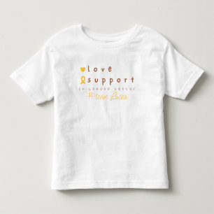 小児がん名前をカスタムする幼児Tシャツ トドラーTシャツ