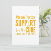 小児がん名前をカスタムする招待状カード 招待状 (スタンド正面)