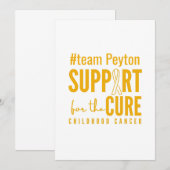 小児がん名前をカスタムする招待状カード 招待状 (正面/裏面)