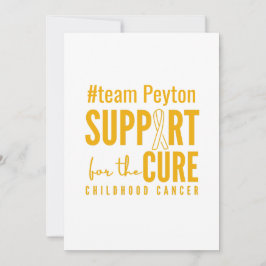 小児がん名前をカスタムする招待状カード 招待状