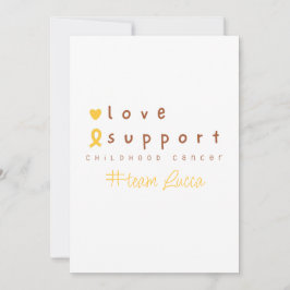 小児がん名前をカスタムする招待状 招待状