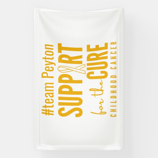 小児がん名前をカスタムする支援バナー標識 横断幕 (縦)