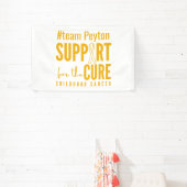 小児がん名前をカスタムする支援バナー標識 横断幕 (インサイチュ)