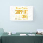 小児がん名前をカスタムする支援バナー標識 横断幕 (トレードショー)