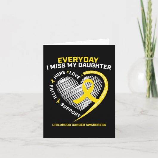 小児がん啓発 私の娘を思い出して カード (正面)