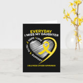 小児がん啓発 私の娘を思い出して カード (黄色い花)