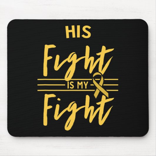 小児がん啓発 His Fight Is My Fight マウスパッド (正面)