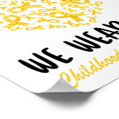 小児がん啓発Tシャツ 9月に私たちはW ポスター (角)