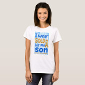 小児がん啓発Tシャツ『I Wear Gold for My Child』 Tシャツ (正面フル)