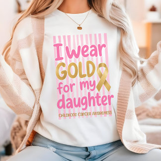 小児がん啓発Tシャツ「I Wear Gold for My Child」 Tシャツ