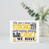 小児がん我々の強さ ポストカード (スタンド正面)