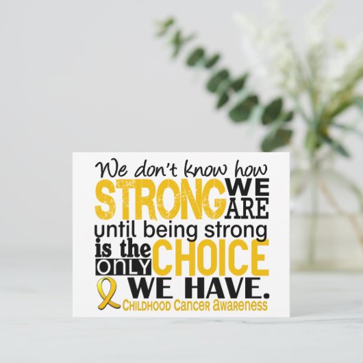 小児がん我々の強さ ポストカード (スタンド正面)