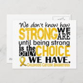 小児がん我々の強さ ポストカード (正面/裏面)