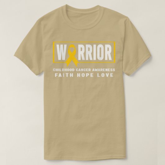 小児がん戦士シャツ – 小児がん Tシャツ (デザイン正面)