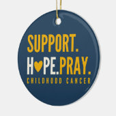 小児がん支持希望祈オーナメント セラミックオーナメント (左)