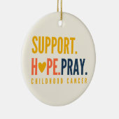 小児がん支持希望祈オーナメント セラミックオーナメント (右)